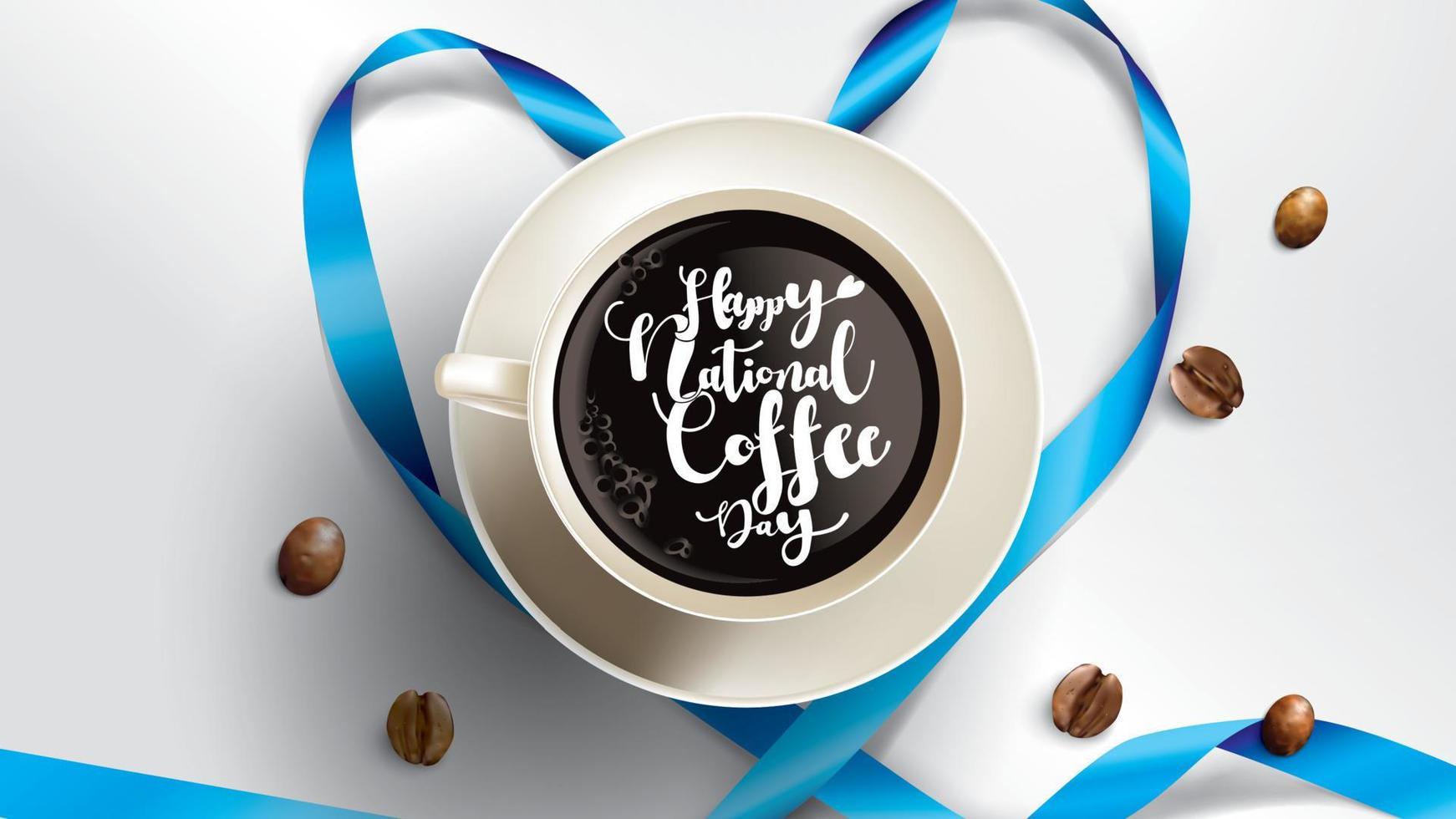 International or national Coffee Day vector