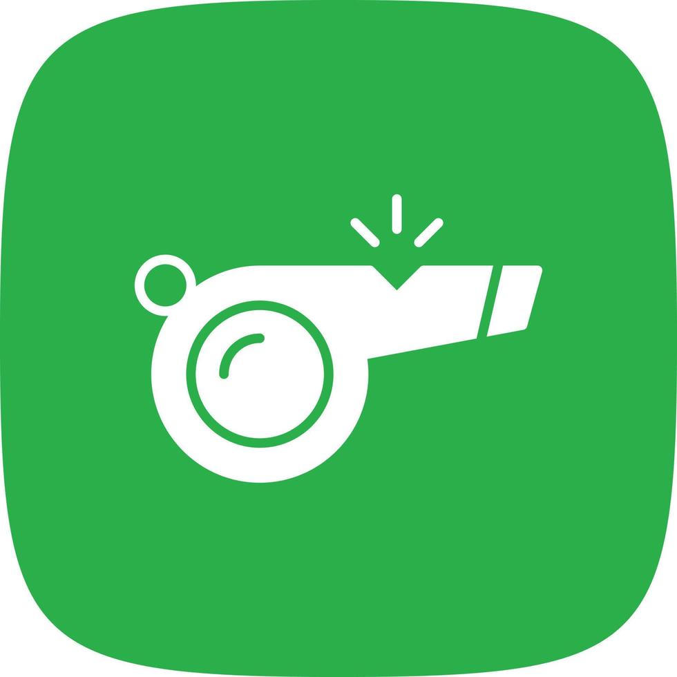 Whistle Glyph Round Corner vector