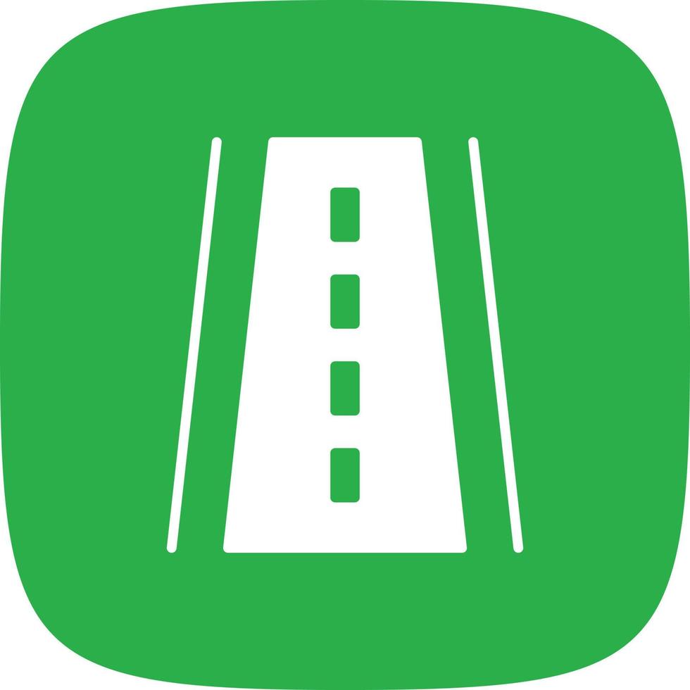 Runway Glyph Round Corner vector