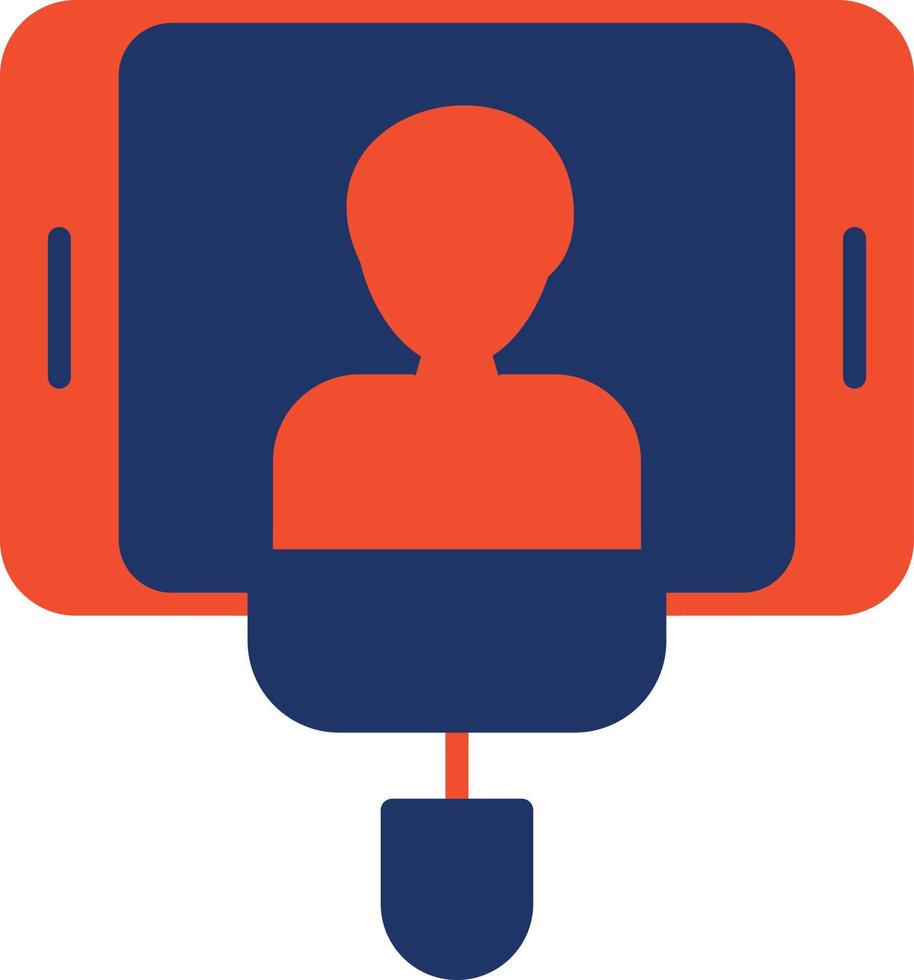 Selfie Color Icon vector