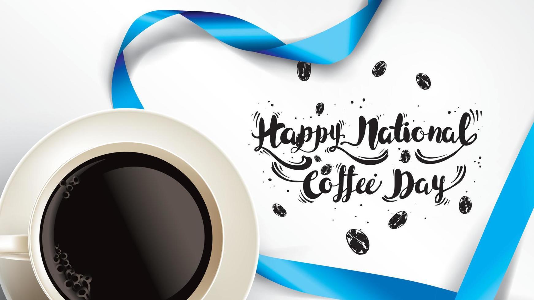 International or national Coffee Day vector