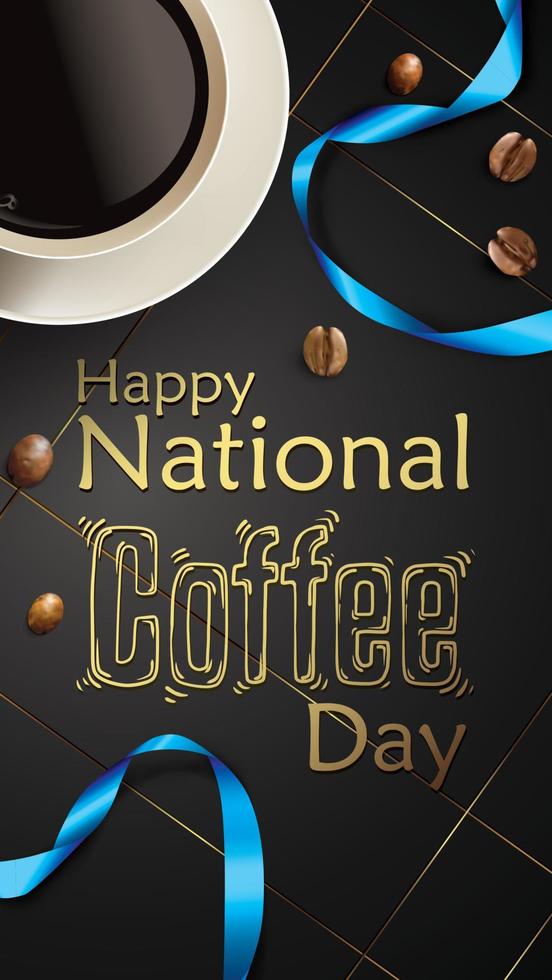 International or national Coffee Day vector