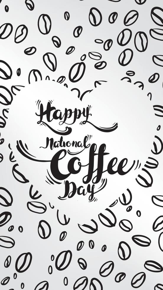 International or national Coffee Day vector