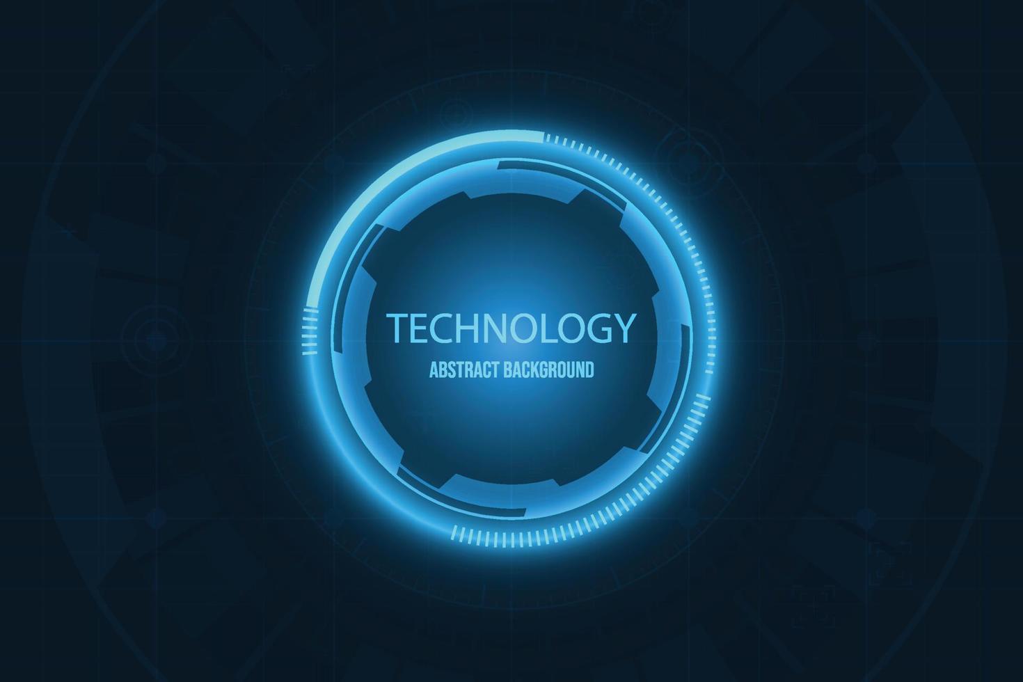 Vector abstract technology circuit blue light. Modern futuristic banner background.