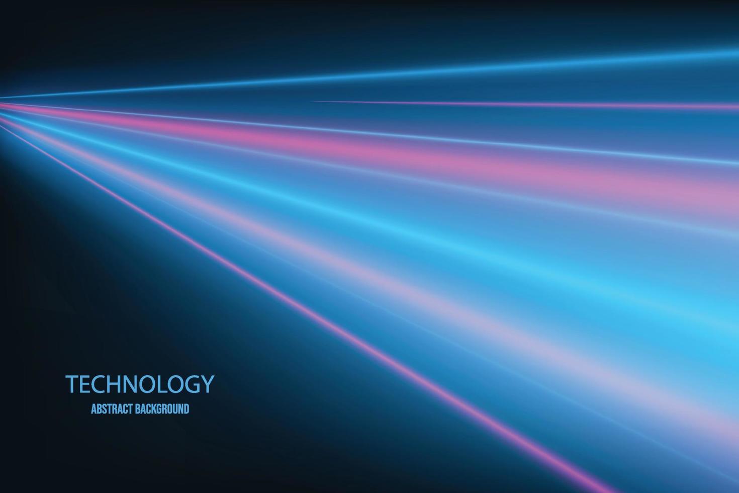 Fondo de alta tecnología de tecnología abstracta vectorial con concepto de velocidad de movimiento rápido de luz plana. vector