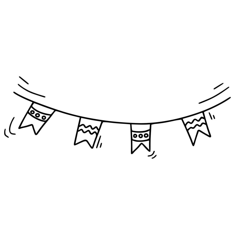 Festive garland Vector illustration