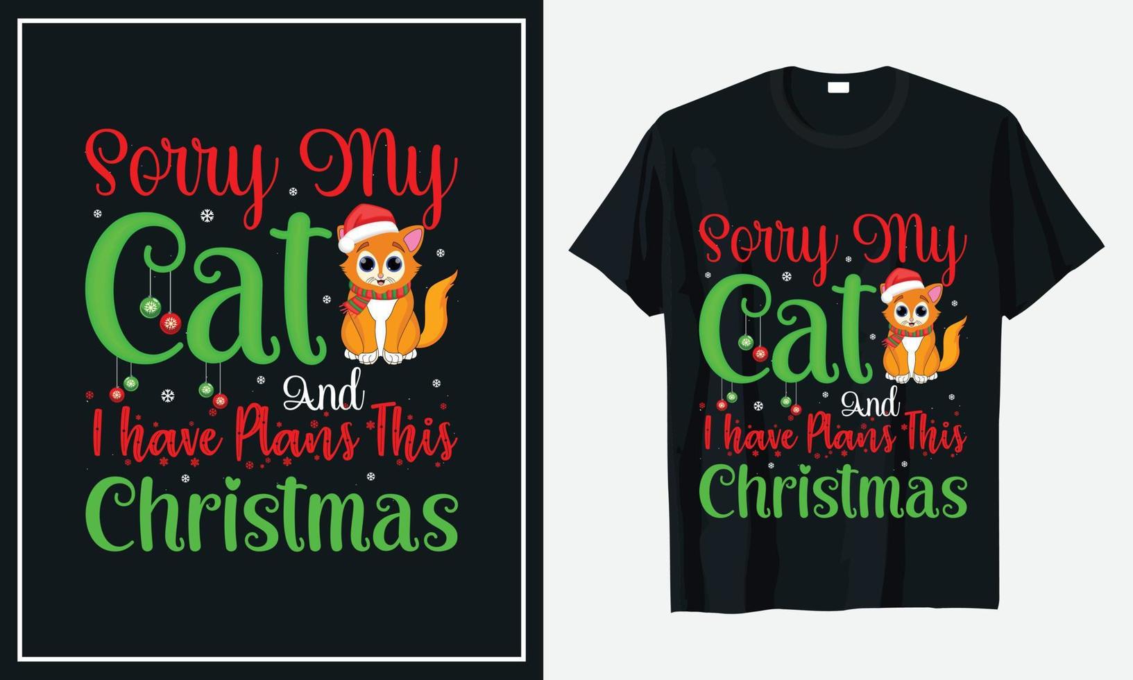 Christmas T-shirt Design vector