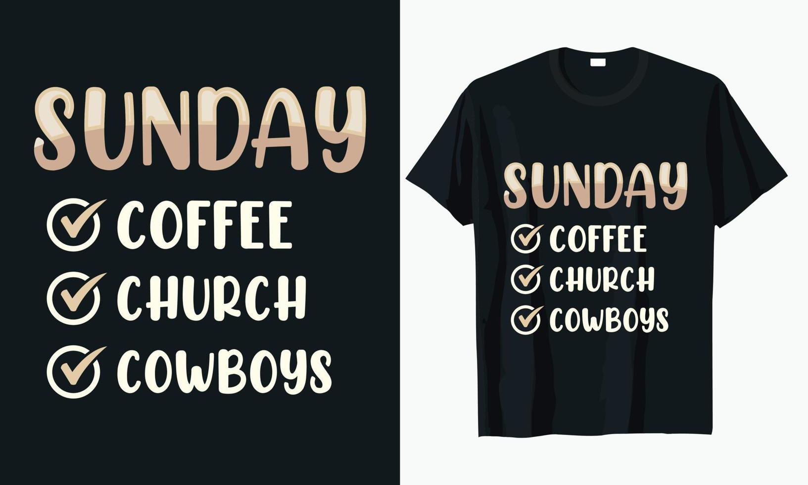 Coffee Typography T-shirt Design Vector