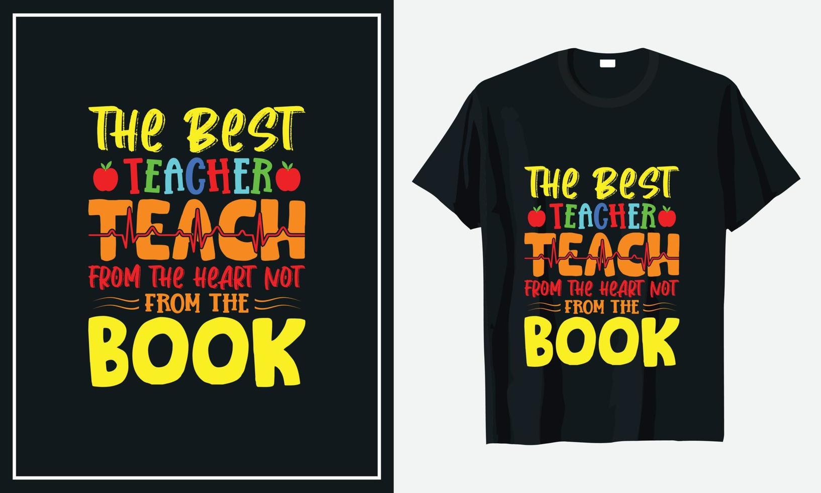 vector de diseño de camiseta de maestro