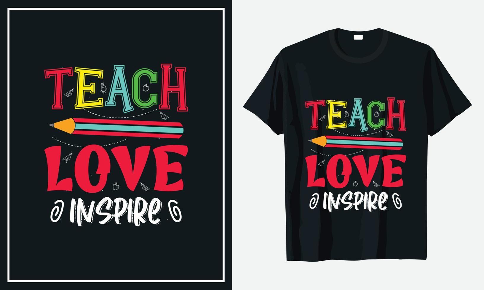Teacher t shirt design vector