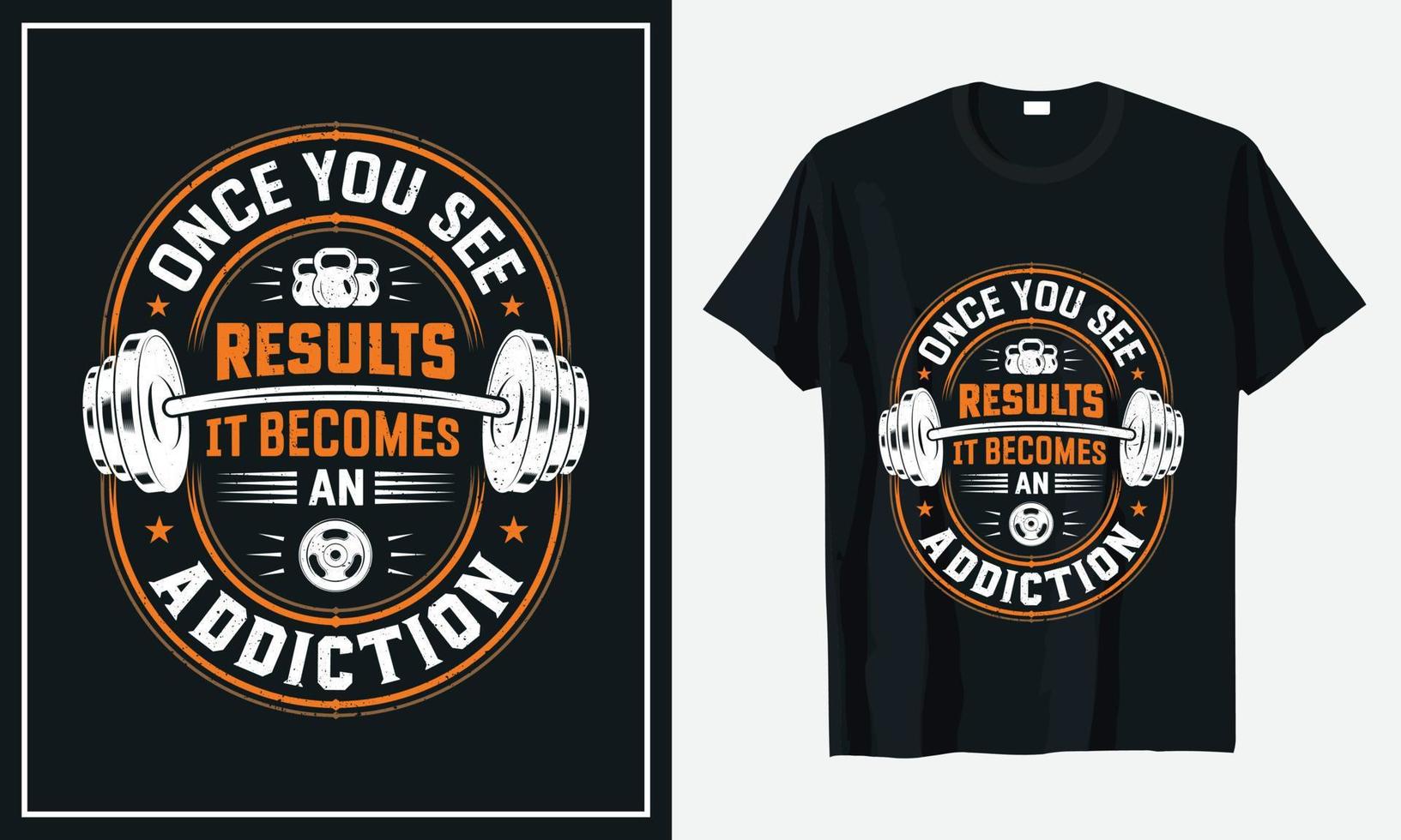 gimnasio fitness vida diaria diseño de camiseta vector