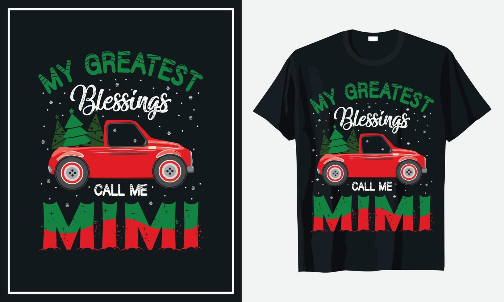 Christmas T-shirt Design vector