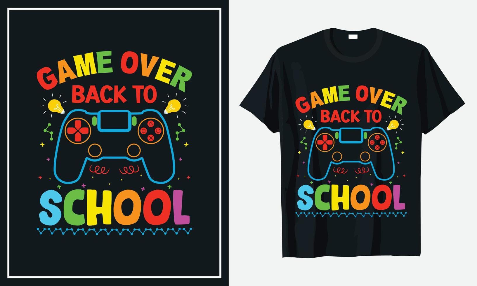 Back to School T-shirt design Vector