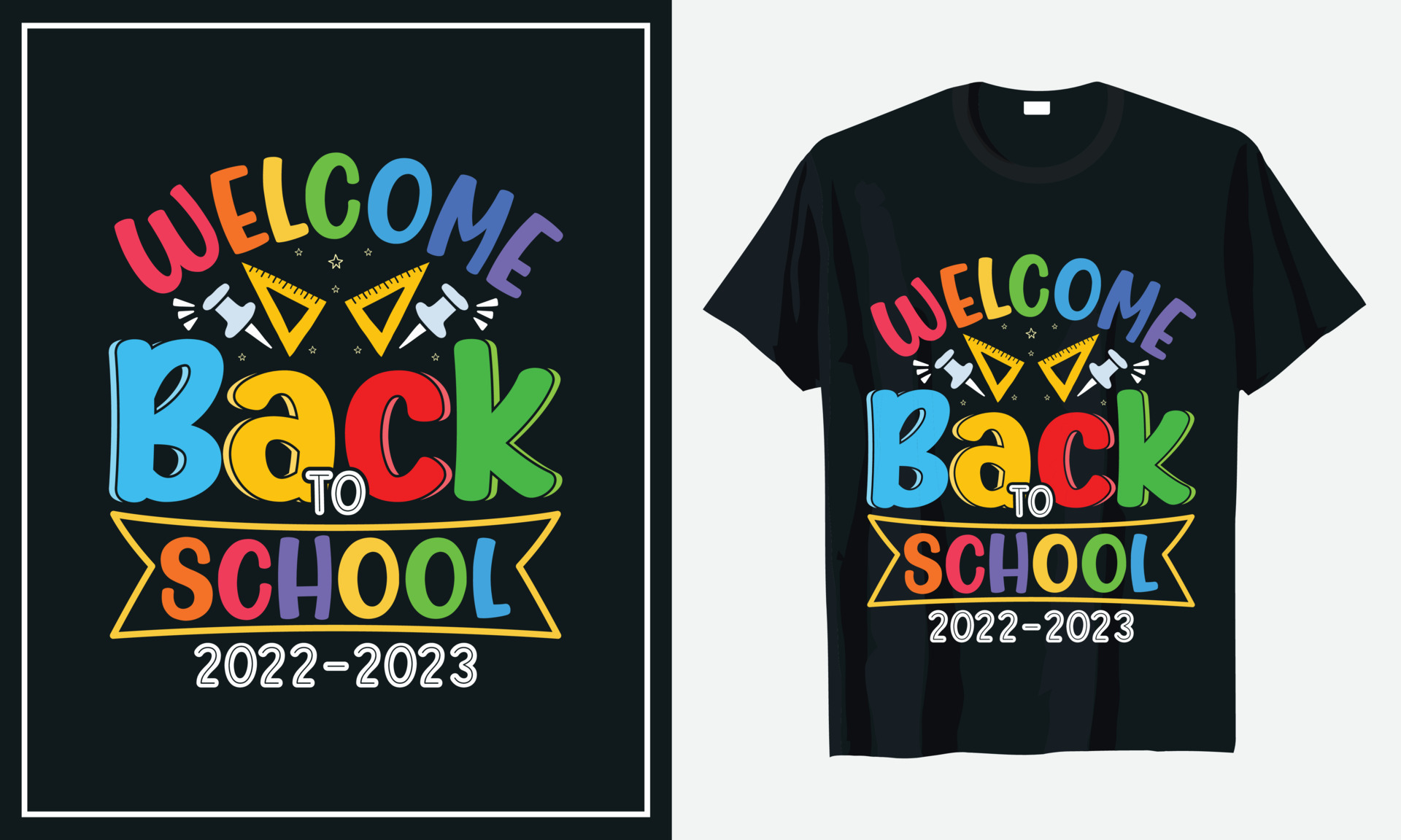 Back to School 20222023 t shirt 10005257 Vector Art at Vecteezy