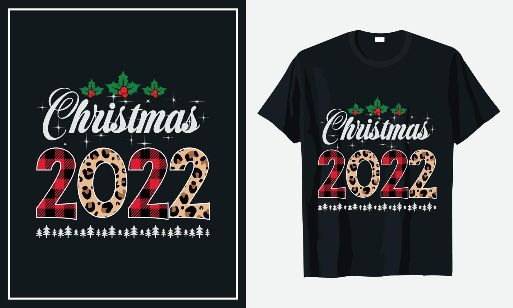 Christmas T-shirt Design vector