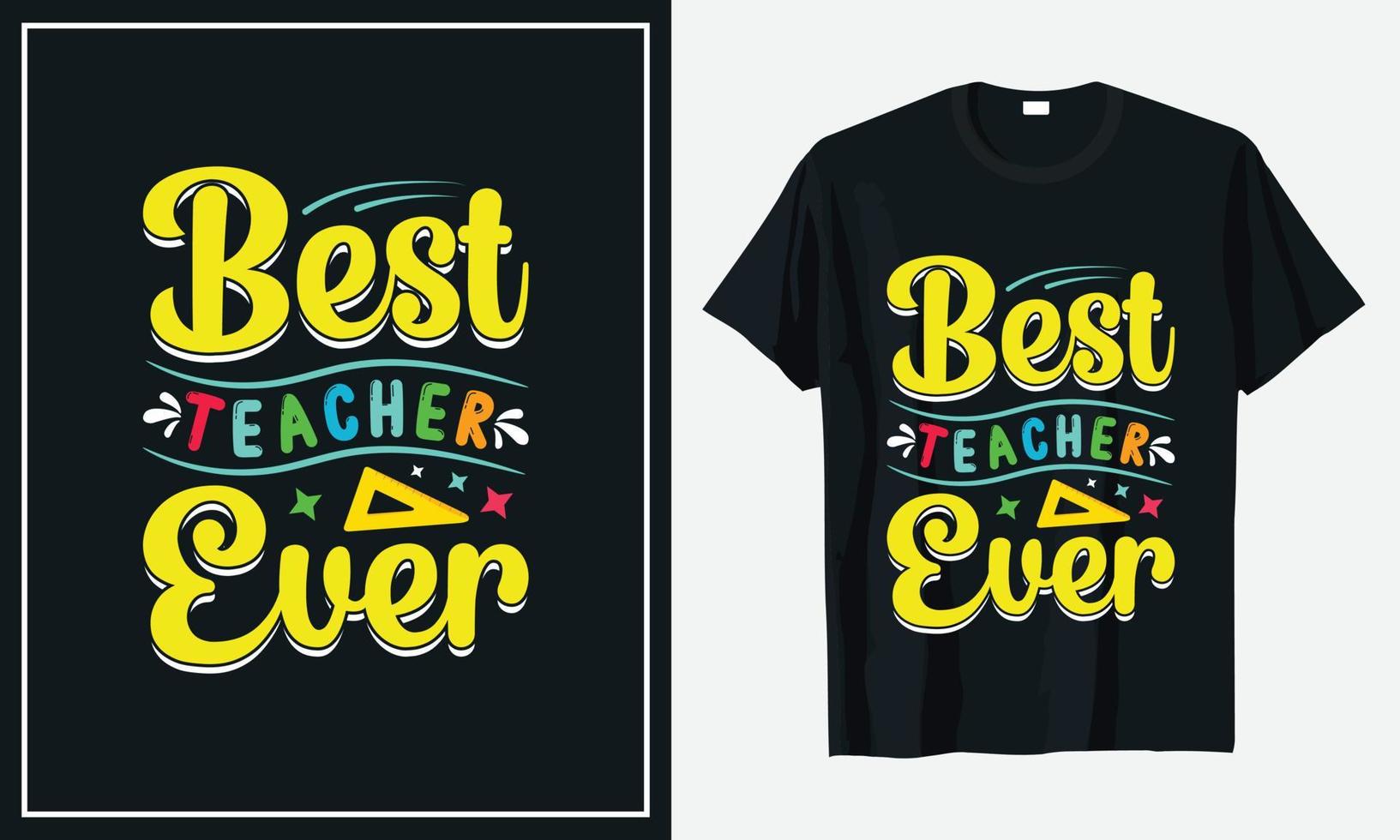 Teacher t shirt design vector