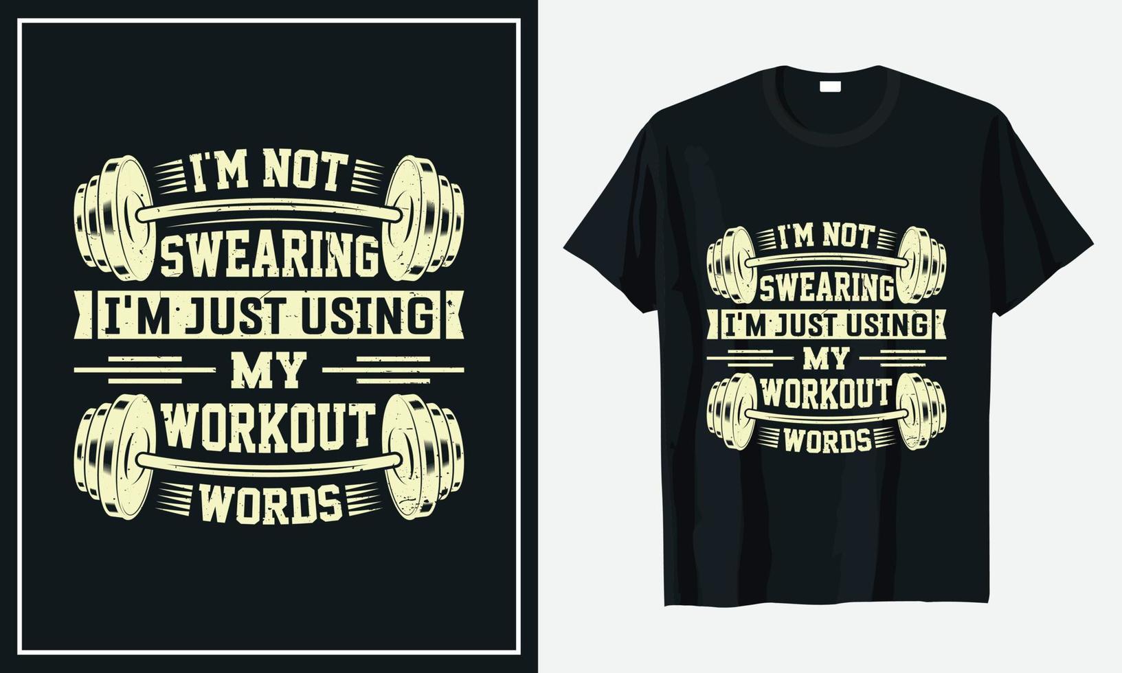 Gym Fitness Daily Life T Shirt Design vector