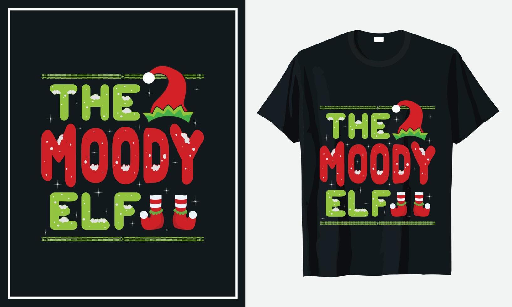 Christmas T-shirt Design vector