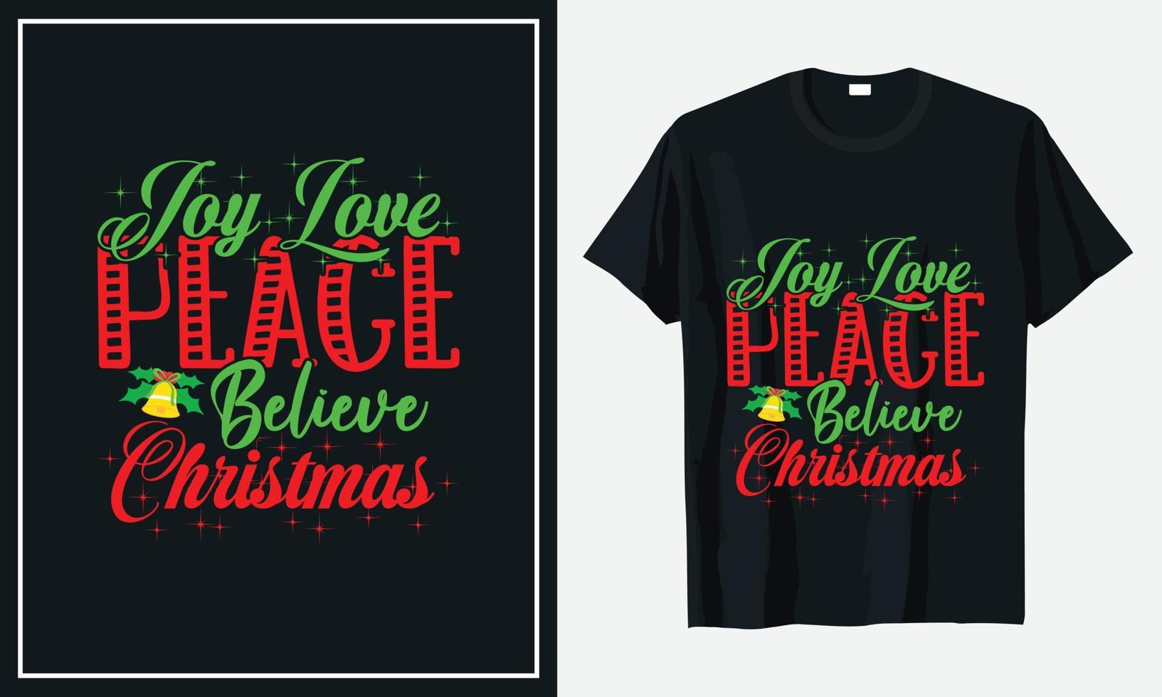 Christmas T-shirt Design vector