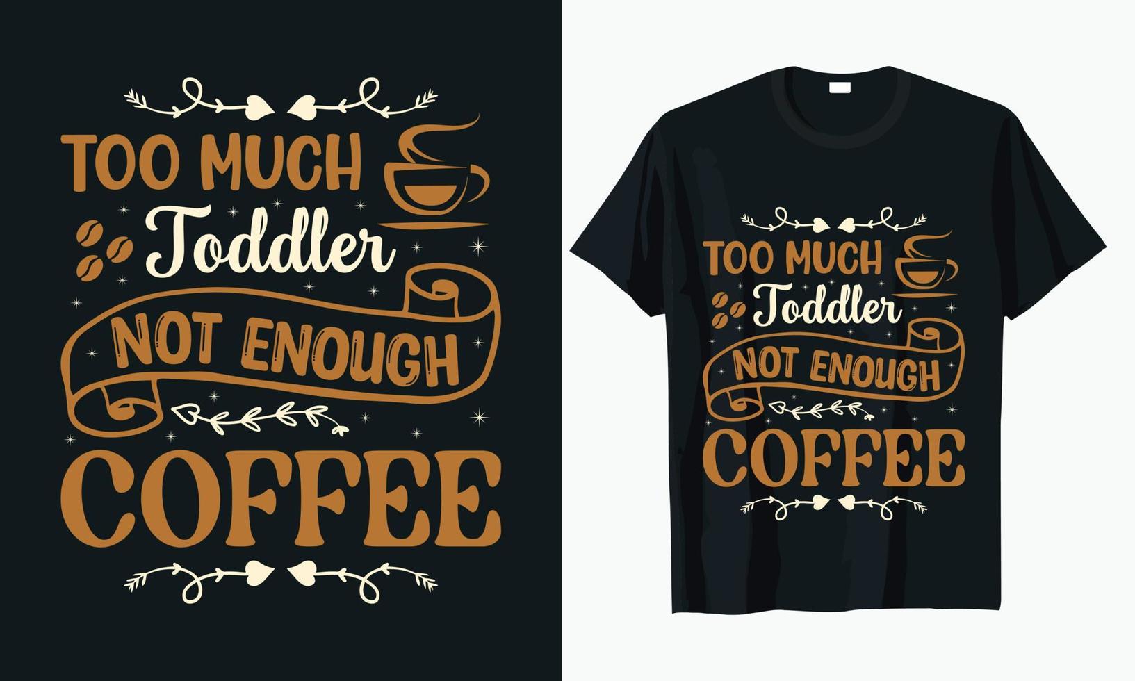 Coffee Typography T-shirt Design Free Vector