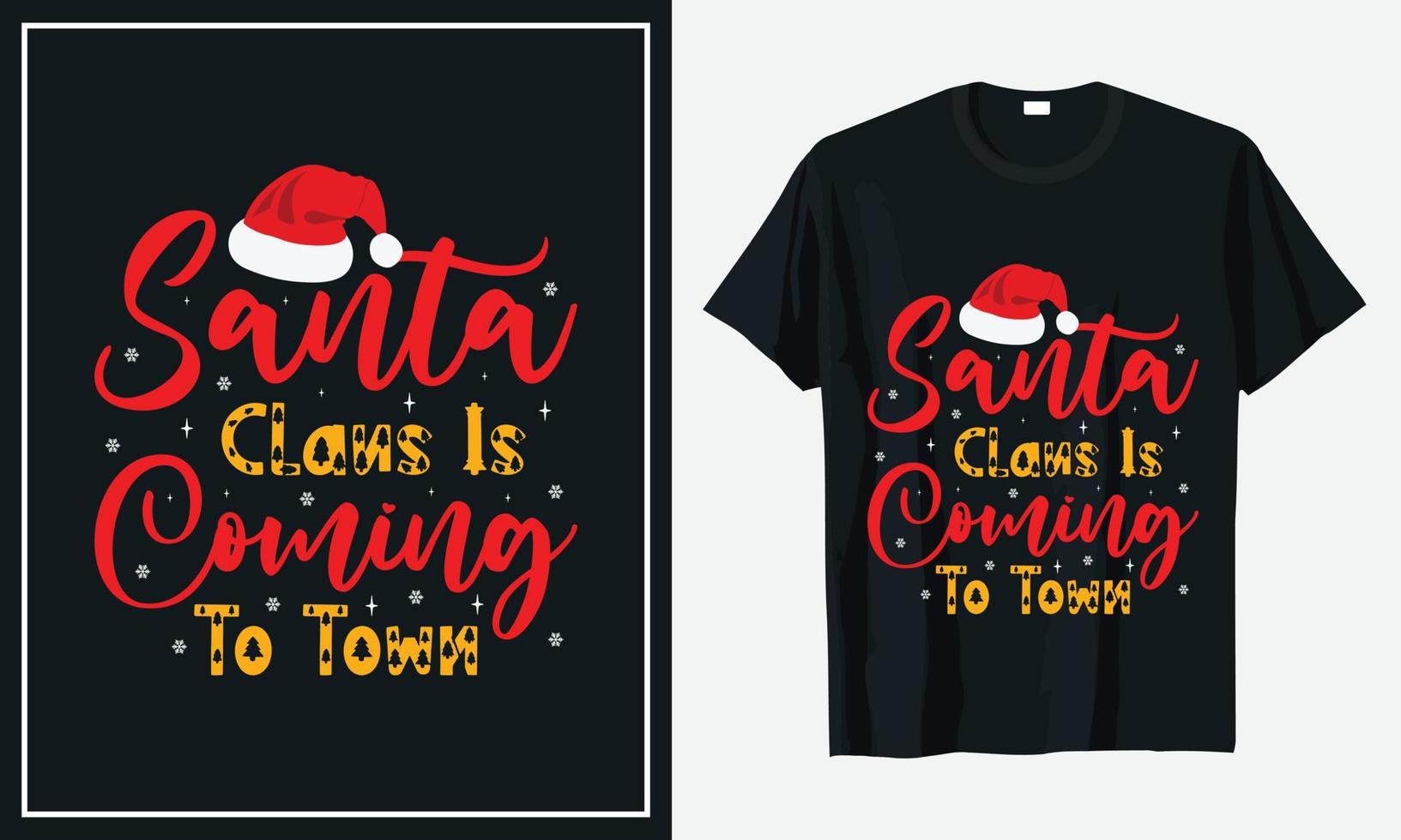 Christmas T-shirt Design vector