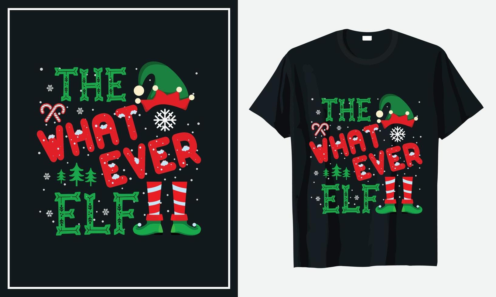 Christmas T-shirt Design vector