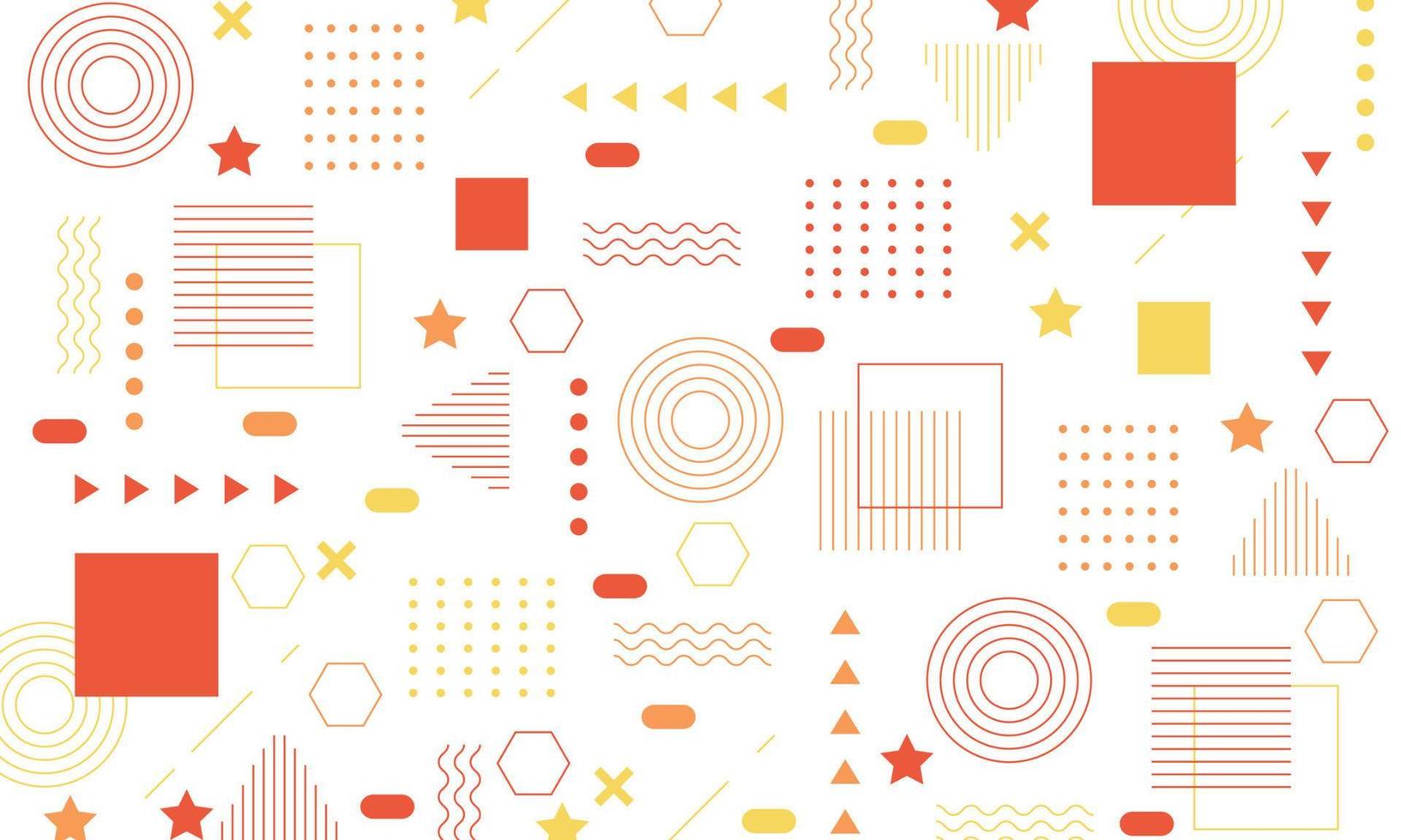 Abstract flat geometric background design vector