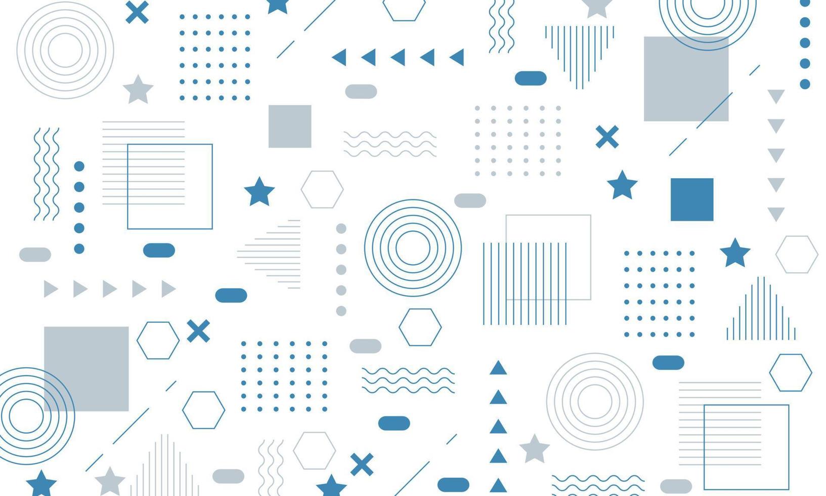 Abstract flat geometric background design vector