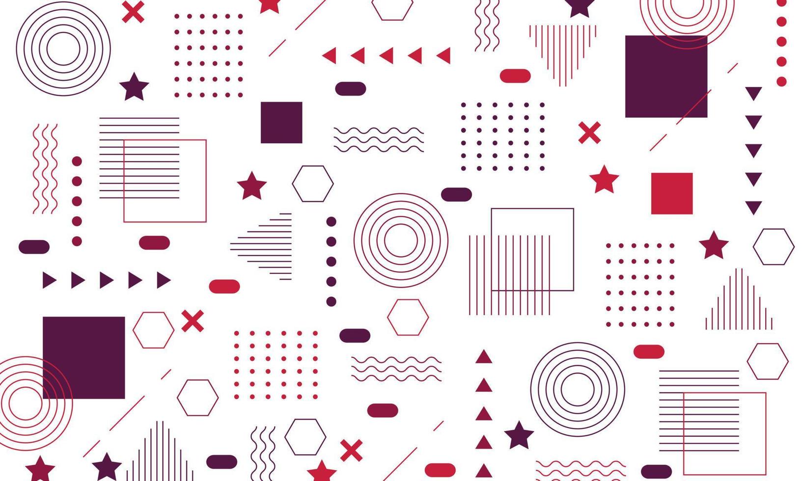 Abstract flat geometric background design vector