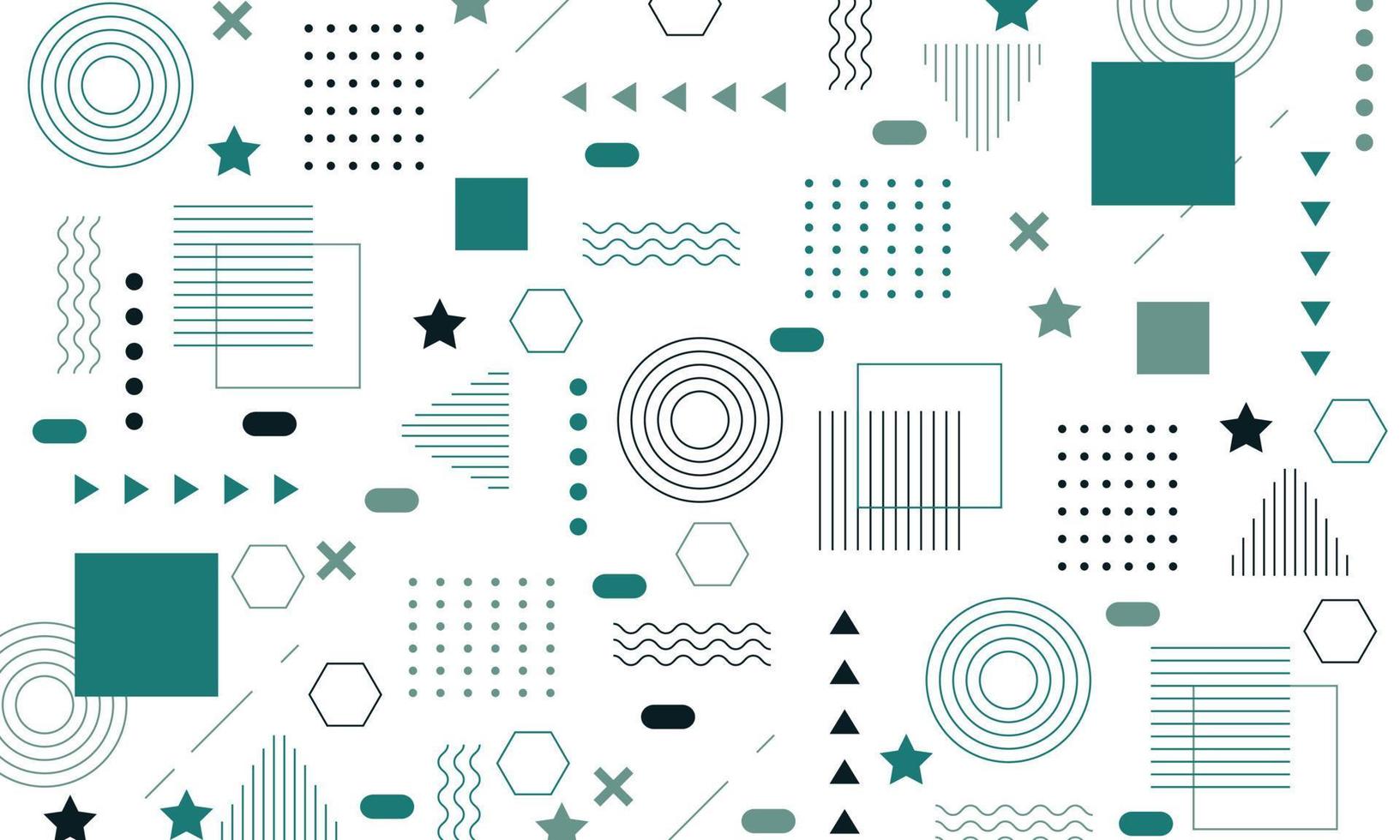 Abstract flat geometric background design vector