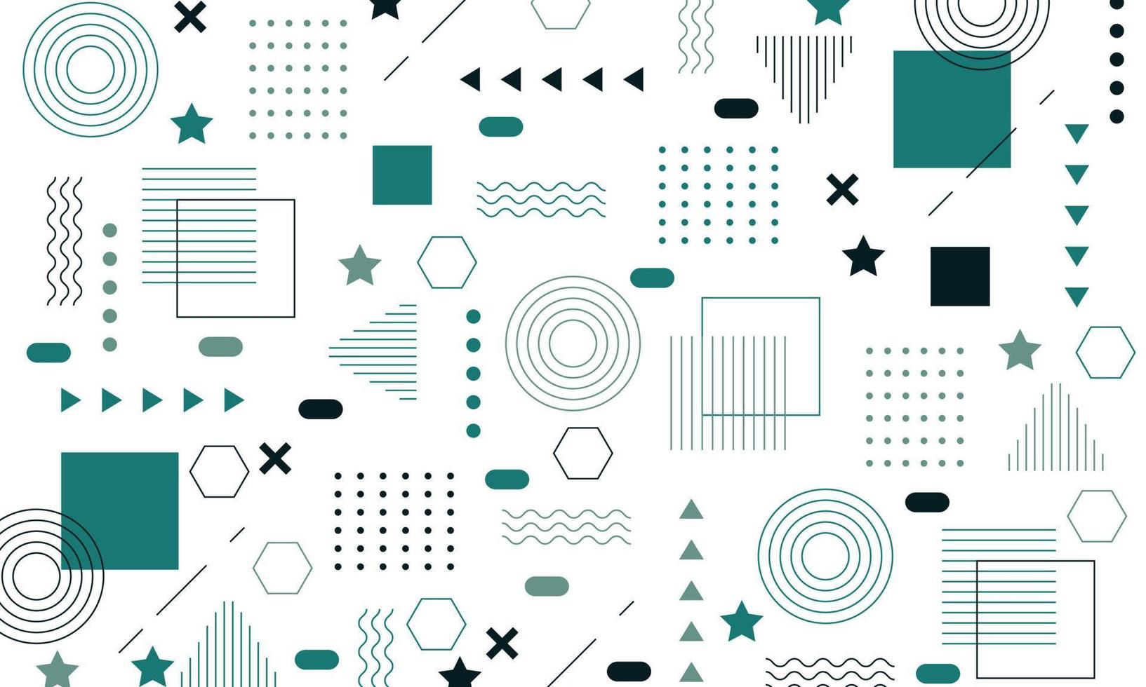 Abstract flat geometric background design vector