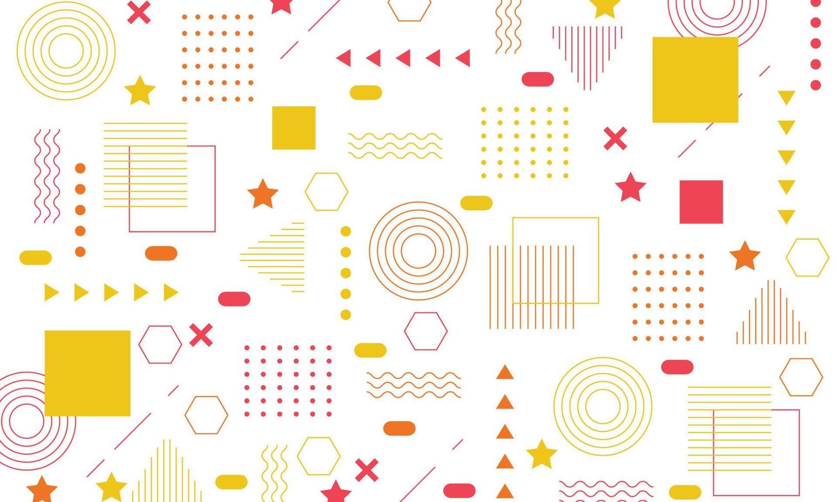 Abstract flat geometric background design vector