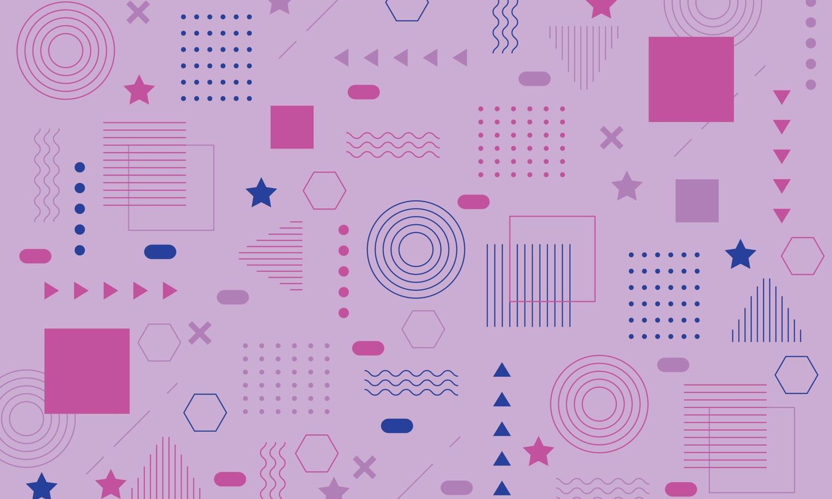 Abstract flat geometric background design vector