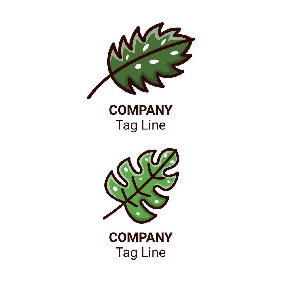 Tropical Leaf, Logo and Icon Design Template Vector, Emblem, Design Concept vector