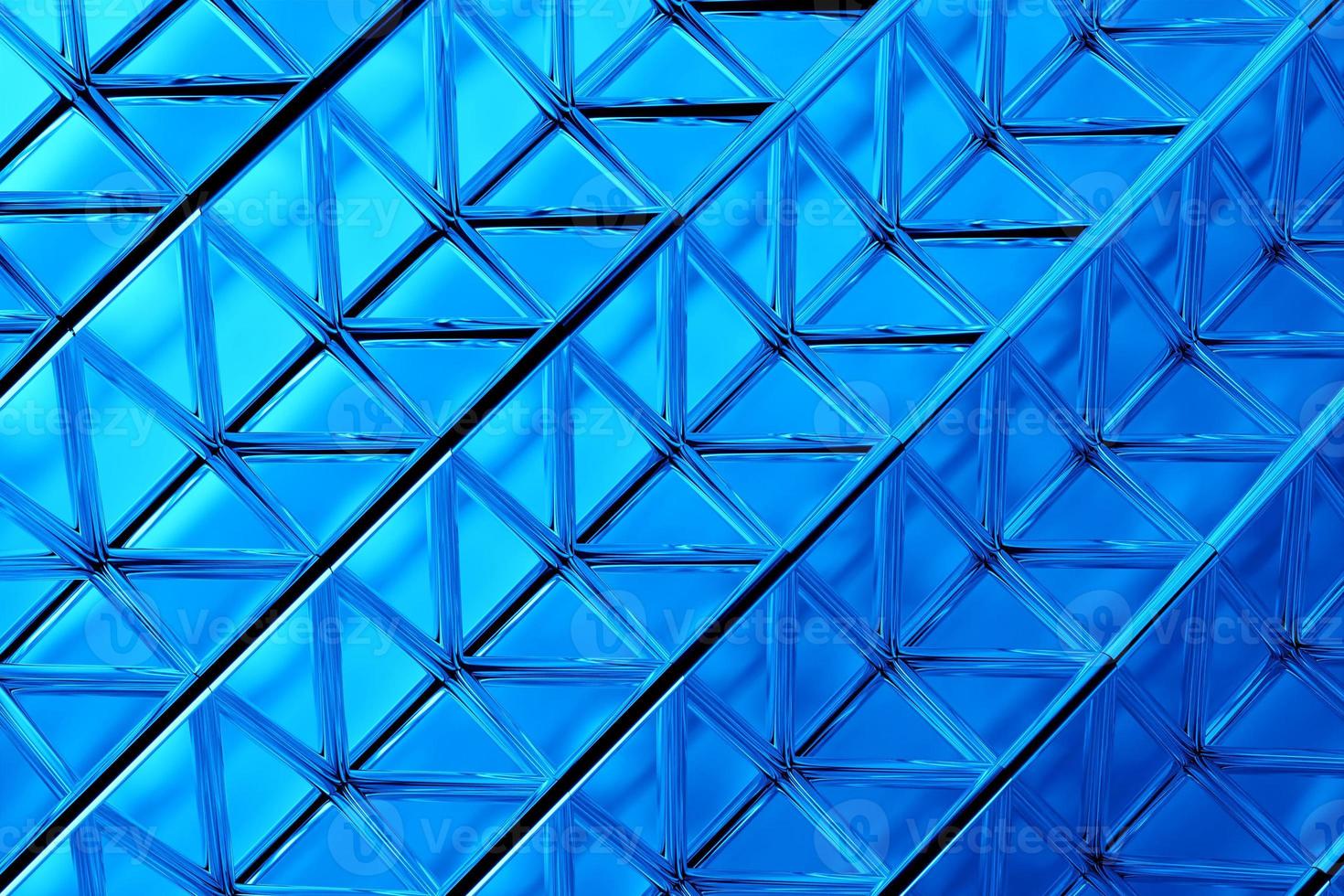 3d ilustración rayas azules, fondo futurista. foto