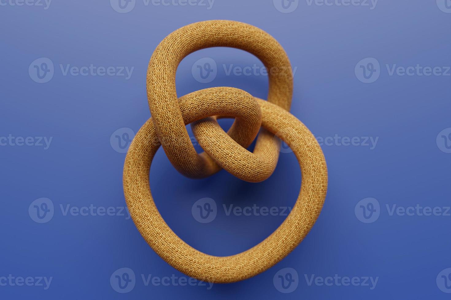3D illustration of a brown node. Fantastic  shape .Simple geometric shapes photo