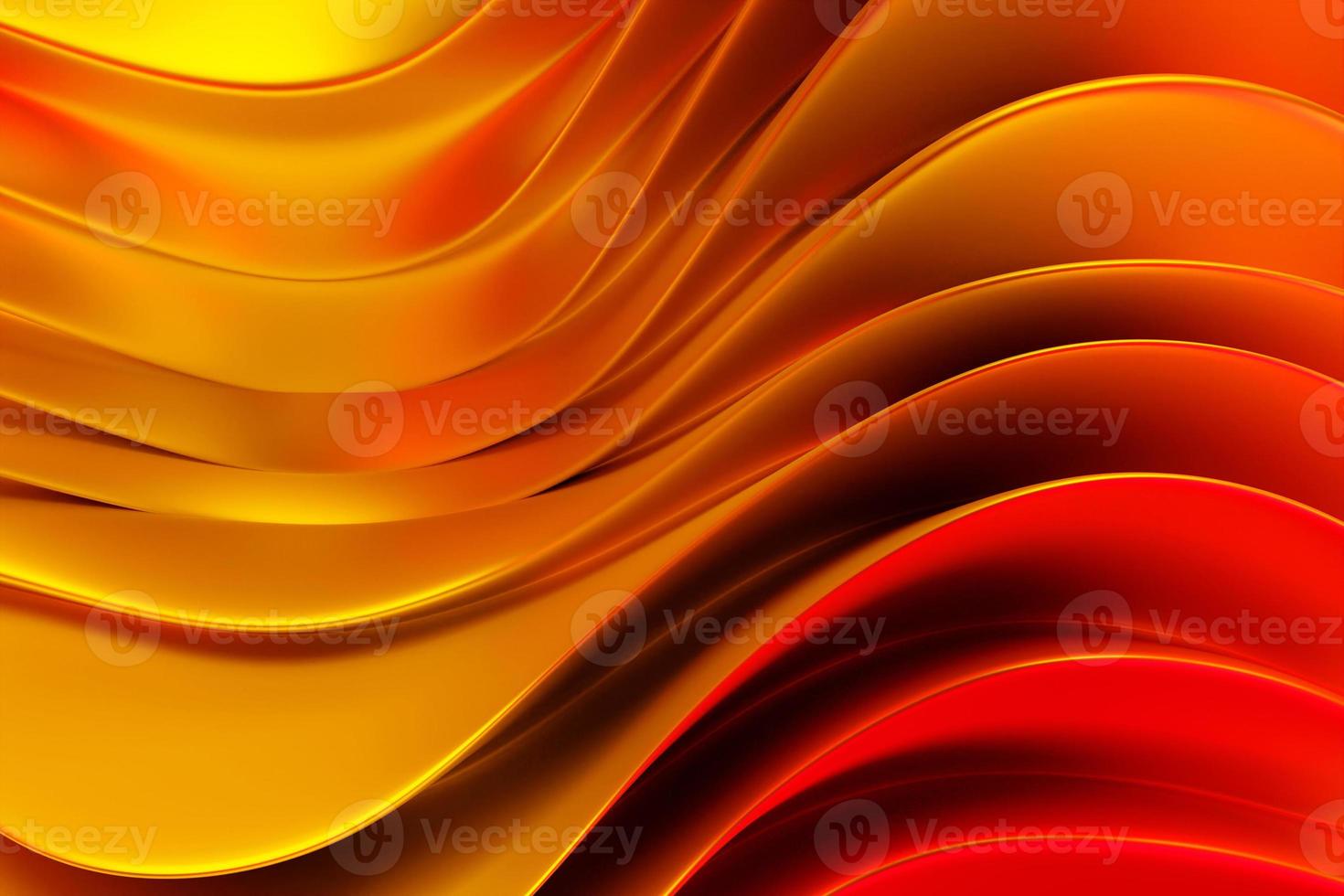 Abstract  gradient and geometric stripes pattern. Linear orange   pattern, 3D illustration. photo