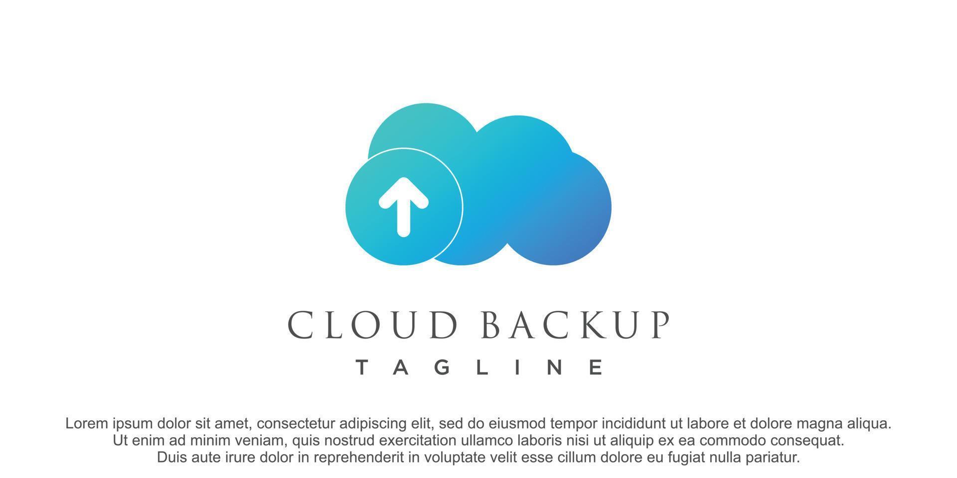 Cloud logo design for icon illusrtration vector