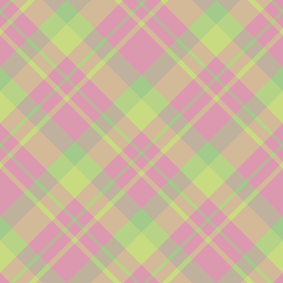 Seamless pattern in charming pink and light and dark green colors for plaid, fabric, textile, clothes, tablecloth and other things. Vector image. 2