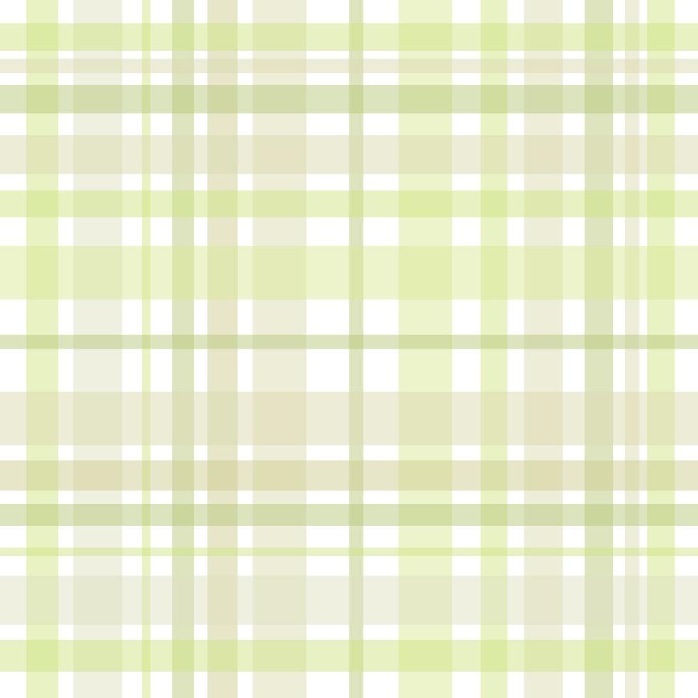 patrón impecable en lindos colores verde claro y blanco para tela escocesa, tela, textil, ropa, mantel y otras cosas. imagen vectorial vector