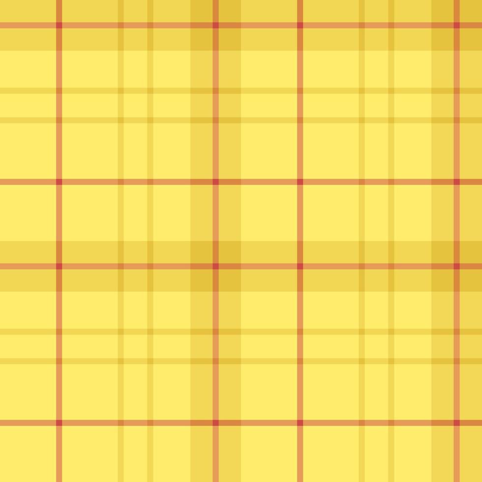 patrón impecable en encantadores colores amarillo y rojo para tela escocesa, tela, textil, ropa, mantel y otras cosas. imagen vectorial vector