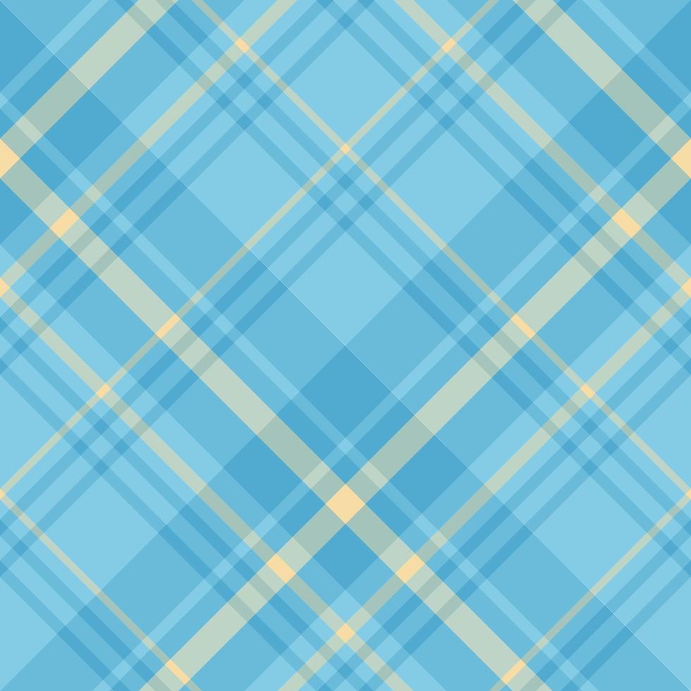 Seamless pattern in excellent light and dark blue and yellow colors for plaid, fabric, textile, clothes, tablecloth and other things. Vector image. 2