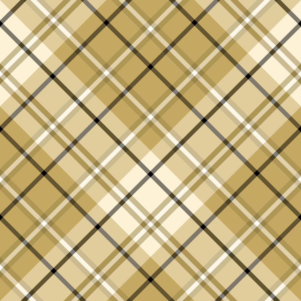 Seamless pattern in awesome light and dark beige and black colors for plaid, fabric, textile, clothes, tablecloth and other things. Vector image. 2