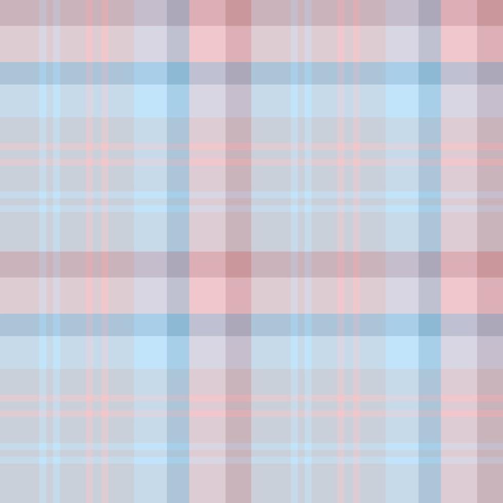 Seamless pattern in awesome pastel grey, blue and pink colors for plaid, fabric, textile, clothes, tablecloth and other things. Vector image.