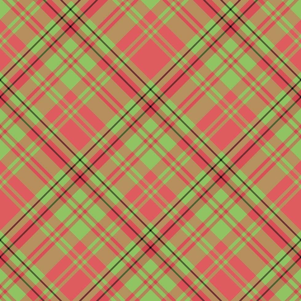 Seamless pattern in amazing red, green and black colors for plaid, fabric, textile, clothes, tablecloth and other things. Vector image. 2