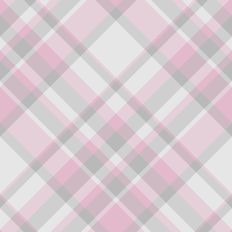 patrón impecable en lindos colores rosa claro y gris para tela escocesa, tela, textil, ropa, mantel y otras cosas. imagen vectorial 2 vector