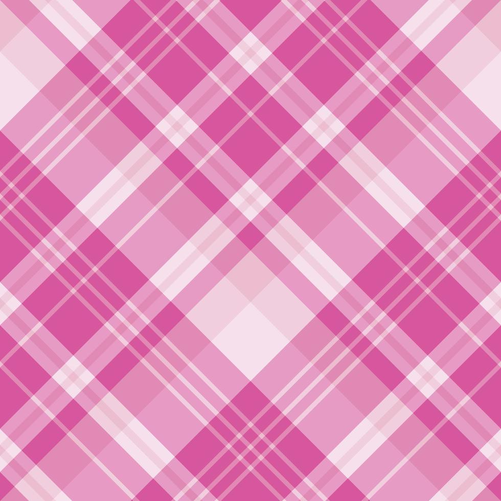 patrón impecable en exquisitos colores rosa claro y brillante para tela escocesa, tela, textil, ropa, mantel y otras cosas. imagen vectorial 2 vector