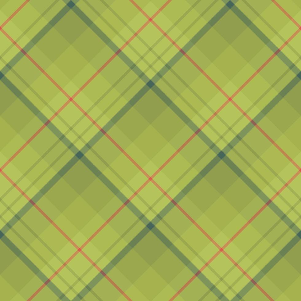 Seamless pattern in cute green and red colors for plaid, fabric, textile, clothes, tablecloth and other things. Vector image. 2