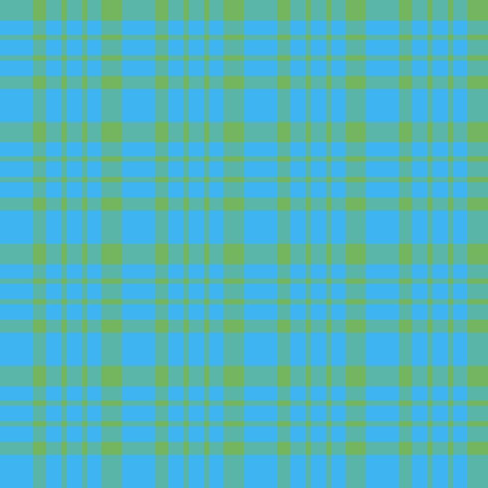 Seamless pattern in creative bright green and blue colors for plaid, fabric, textile, clothes, tablecloth and other things. Vector image.