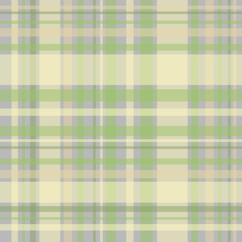 Seamless pattern in cute yellow, green and grey colors for plaid, fabric, textile, clothes, tablecloth and other things. Vector image.